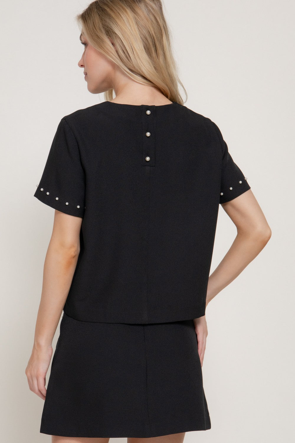 Noir Pearl Blouse