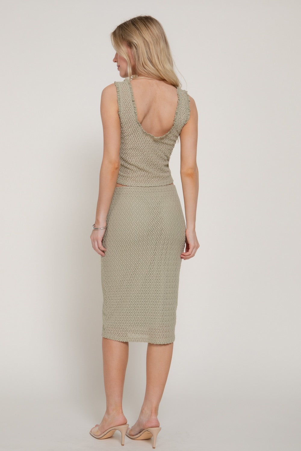 Sage Muse Lace Midi Set