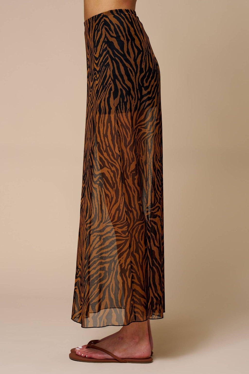 Zebra Maxi Skirt