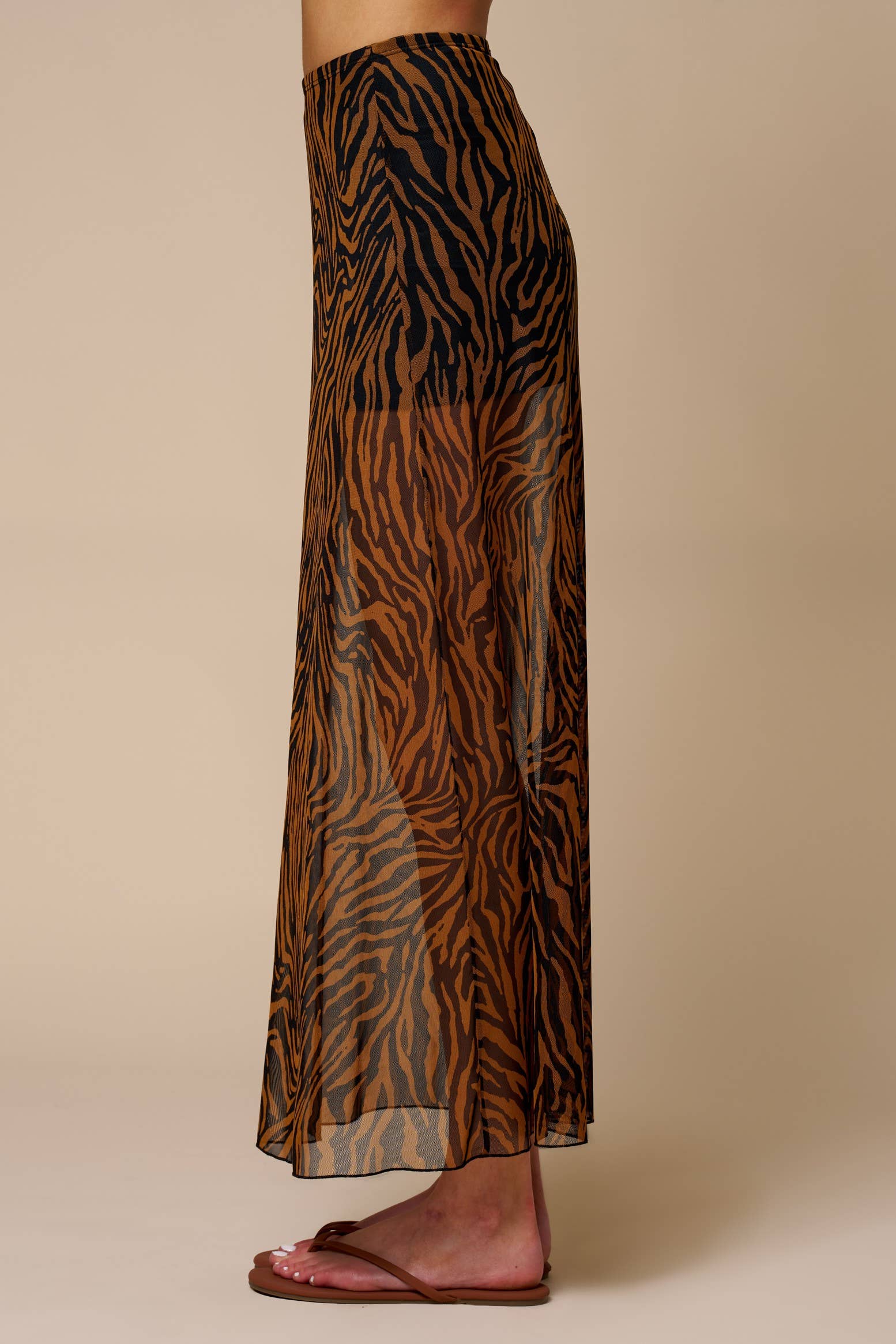 Zebra Maxi Skirt