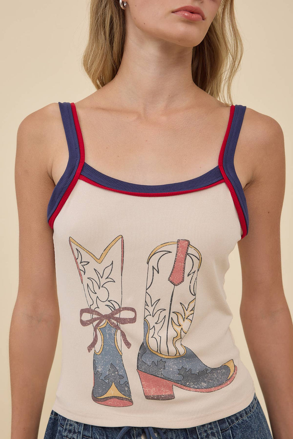 Vintage Boots Tank