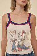 Vintage Boots Tank