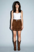 Star Fringe Mini Skirt